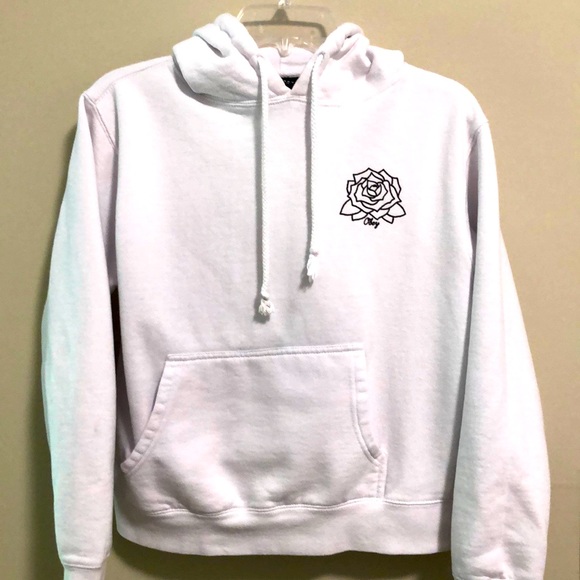 white obey hoodie